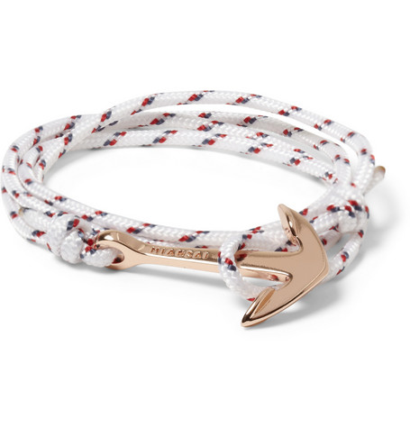 Miansai white, red and gold bracelet